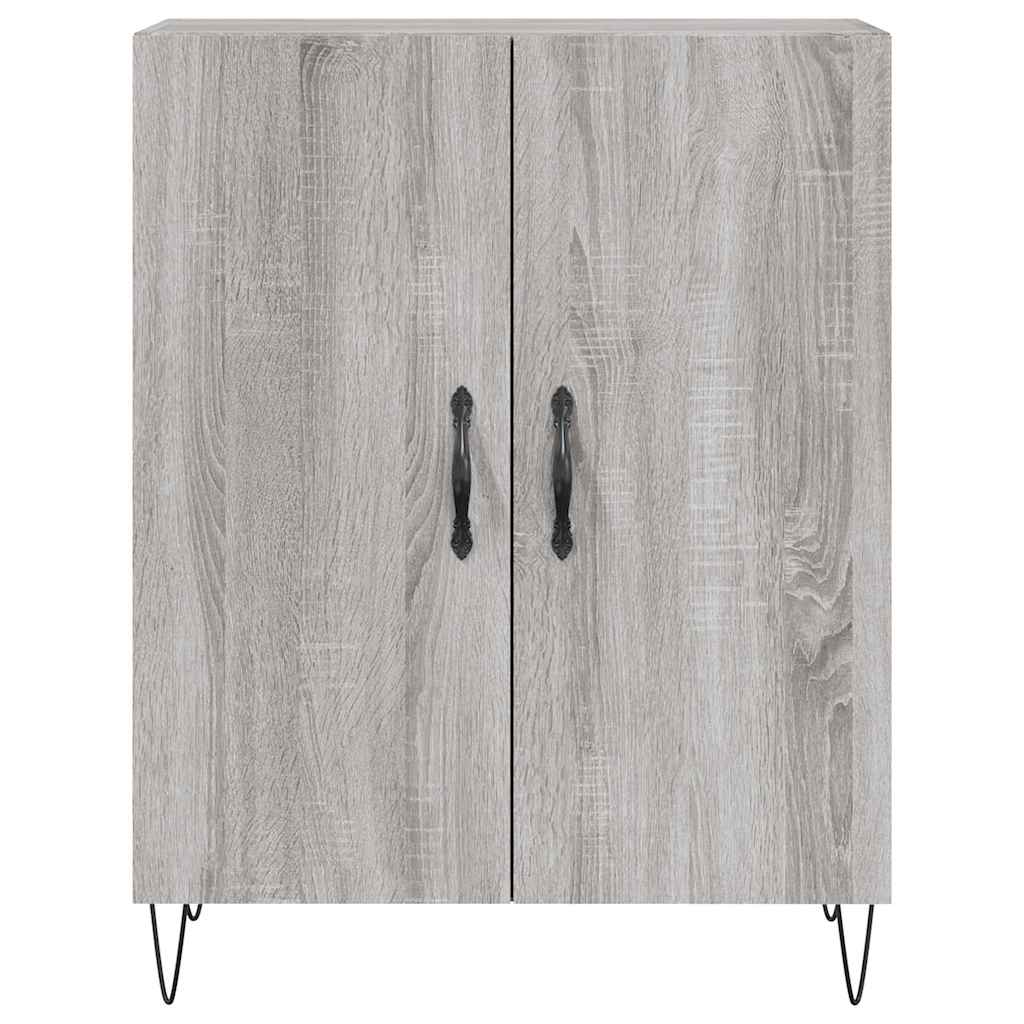 Highboard Grey Sonoma 69.5x34x180 cm Engineered Wood